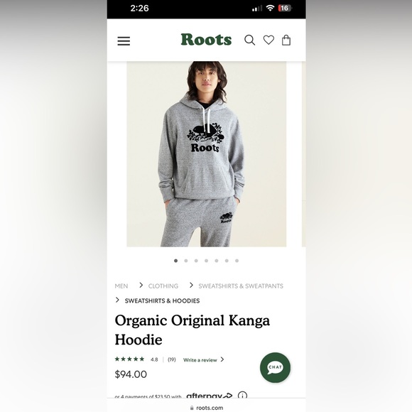 Roots Original Hoodie - salt and pepper - Picture 4 of 4